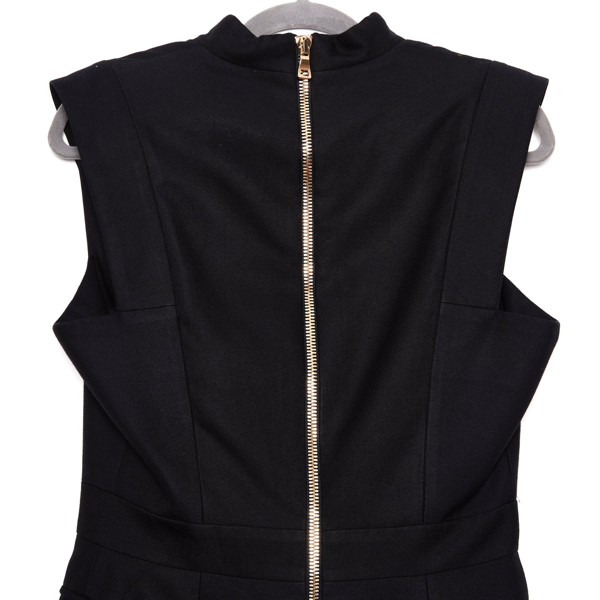 BALMAIN Buttoned Mini Dress - Black