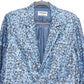 ZADIG & VOLTAIRE Vanille Blue Grey Sequined Sport Coat 8-10