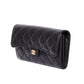 CHANEL Classic Black Caviar Long Flap Wallet Black