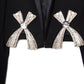 AREA NYC Deco Bow Slit Cropped Blazer 2