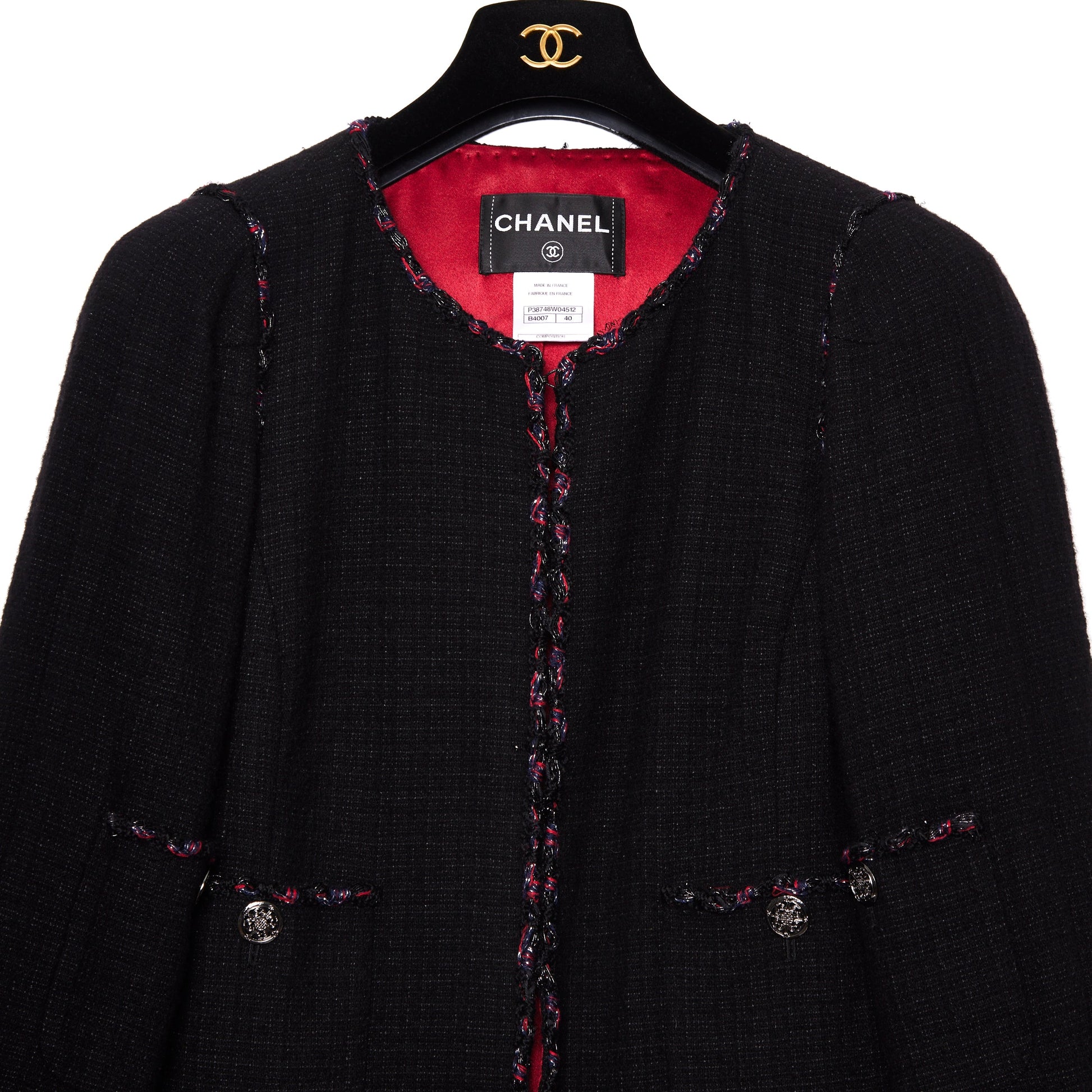 CHANEL La Petite Veste Noire wool jacket 40