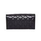 CHANEL Classic Black Caviar Long Flap Wallet Black