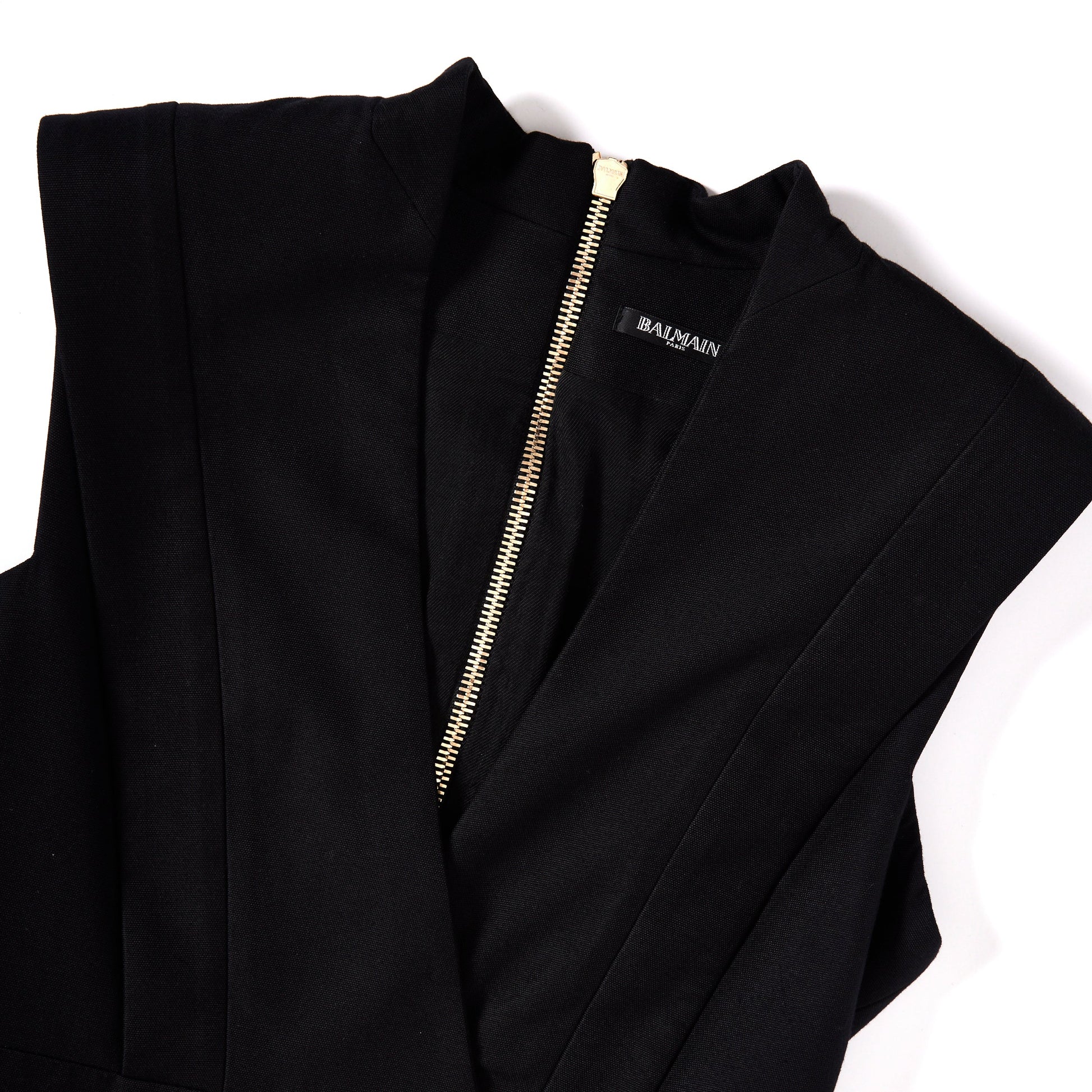 BALMAIN Buttoned Mini Dress - Black