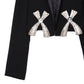 AREA NYC Deco Bow Slit Cropped Blazer 2