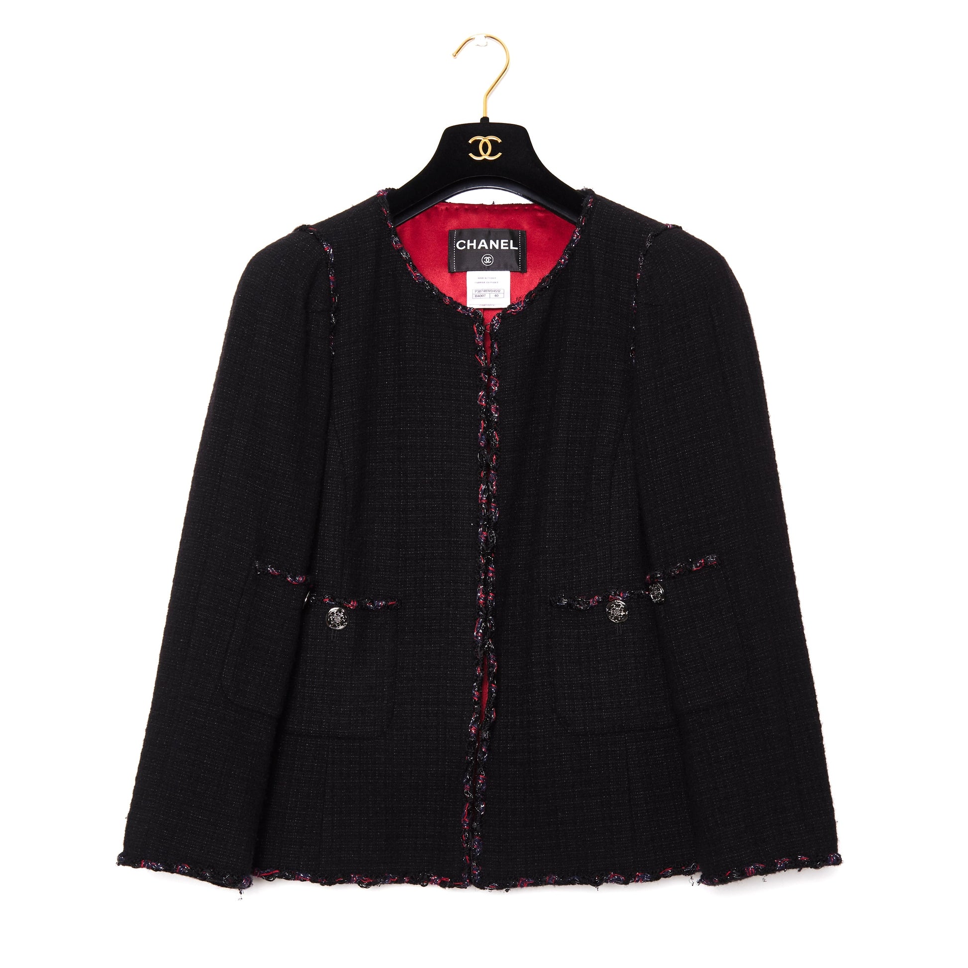 CHANEL La Petite Veste Noire wool jacket 40