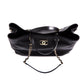 CHANEL Calfskin Large Serial Shopper Tote Black