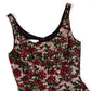 OSCAR DE LA RENTA Floral Brocade Sleeveless Dress 8-10