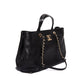 CHANEL Calfskin Large Serial Shopper Tote Black