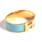 HERMES Clic H Bracelet Bleu Polaire