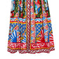 DOLCE & GABBANA Carretto-print flared midi dress 38