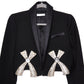 AREA NYC Deco Bow Slit Cropped Blazer 2