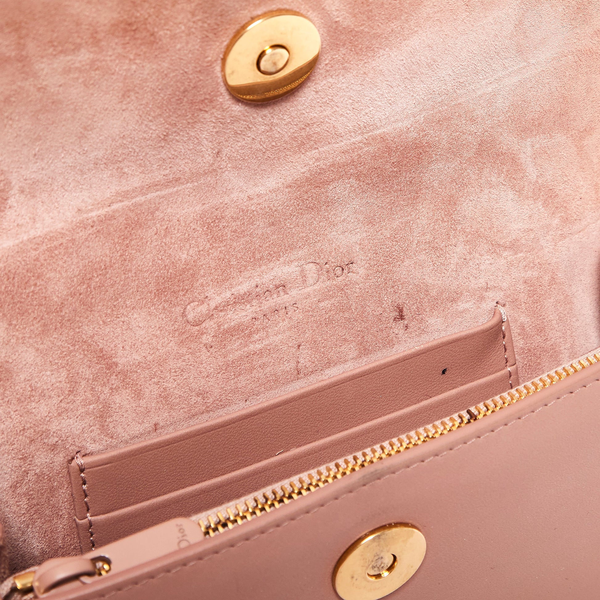 DIOR Pouch Saddle Waist Belt Bag Blush Pink