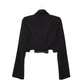 AREA NYC Deco Bow Slit Cropped Blazer 2