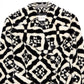 MARY KATRANTZOU Double-breasted Printed Faux Fur coat  40