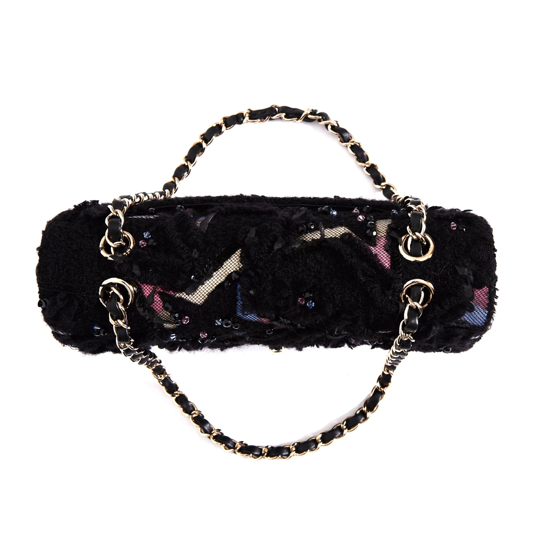 CHANEL Paris-Rue Cambon 31 Tweed Medium Classic Double Flap Bag