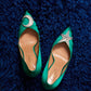 AQUAZZURA Proust 105mm pumps in green 39