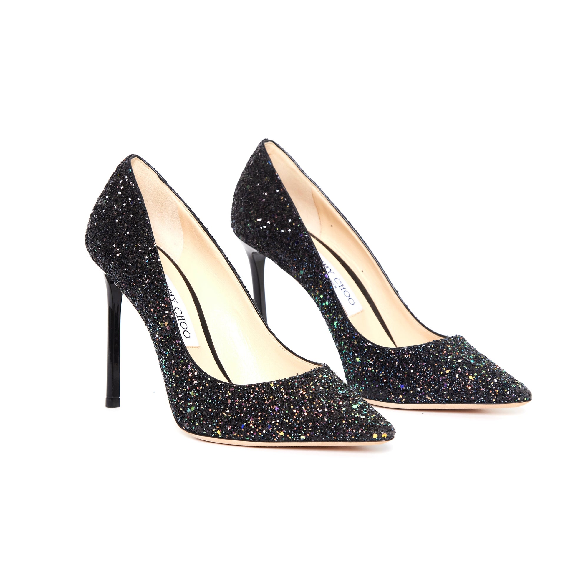 Jimmy Choo Romy 100 Cgf Pump Glitter - 38.5
