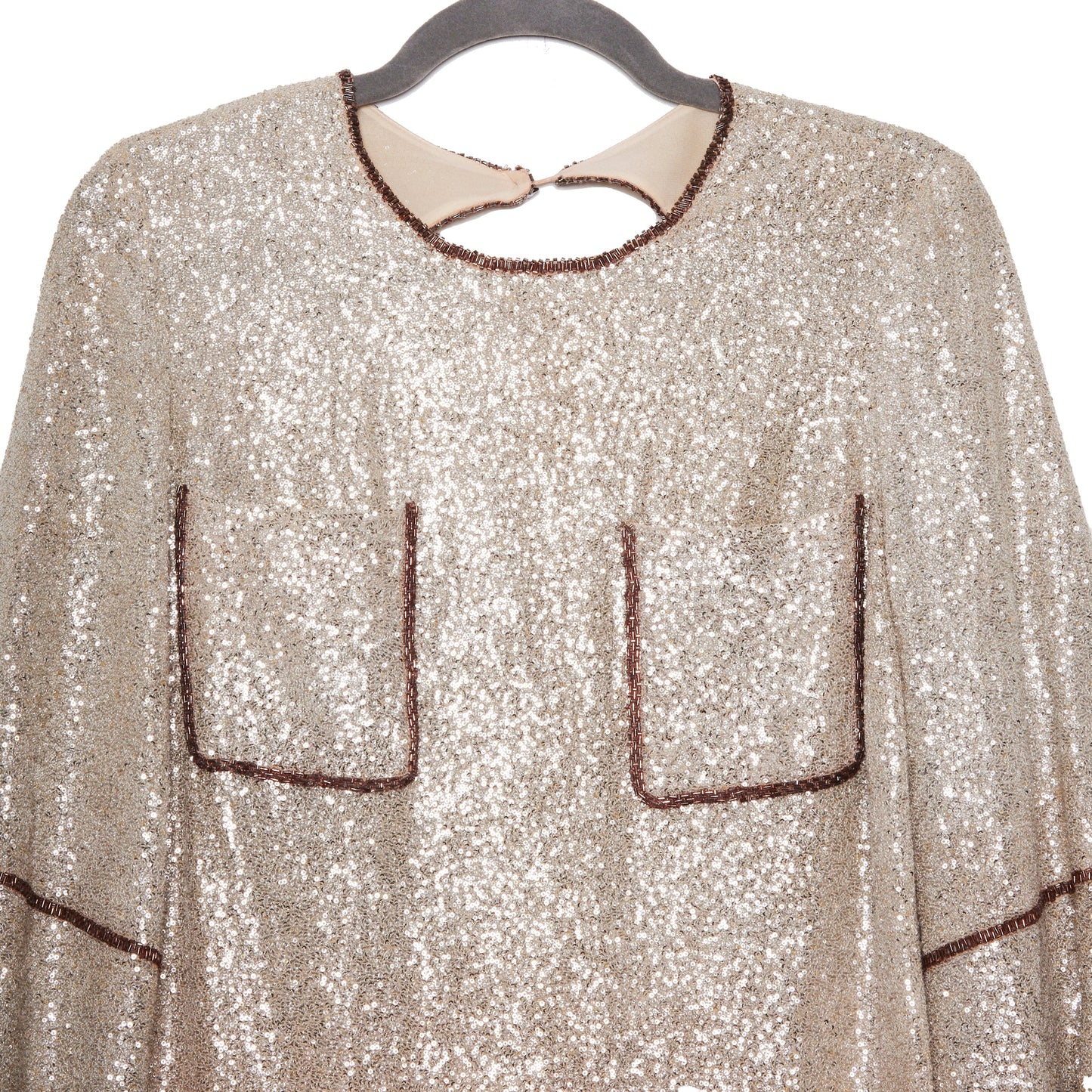 SALVATORE FERRAGAMO Runway Sequin Dress XS