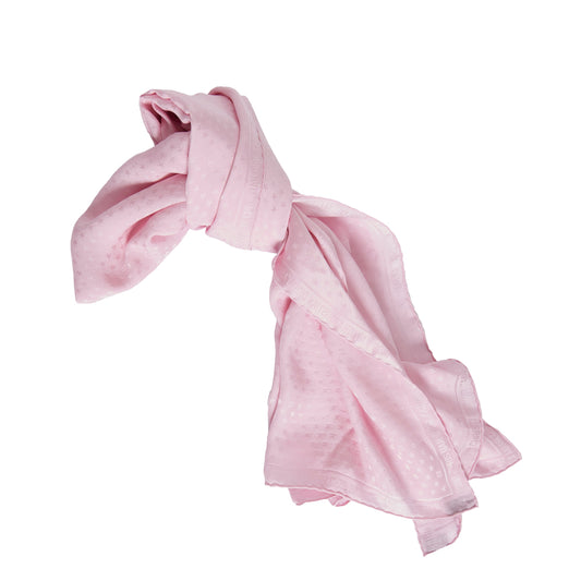 DIOR Pink Silk Jacquard Scarf