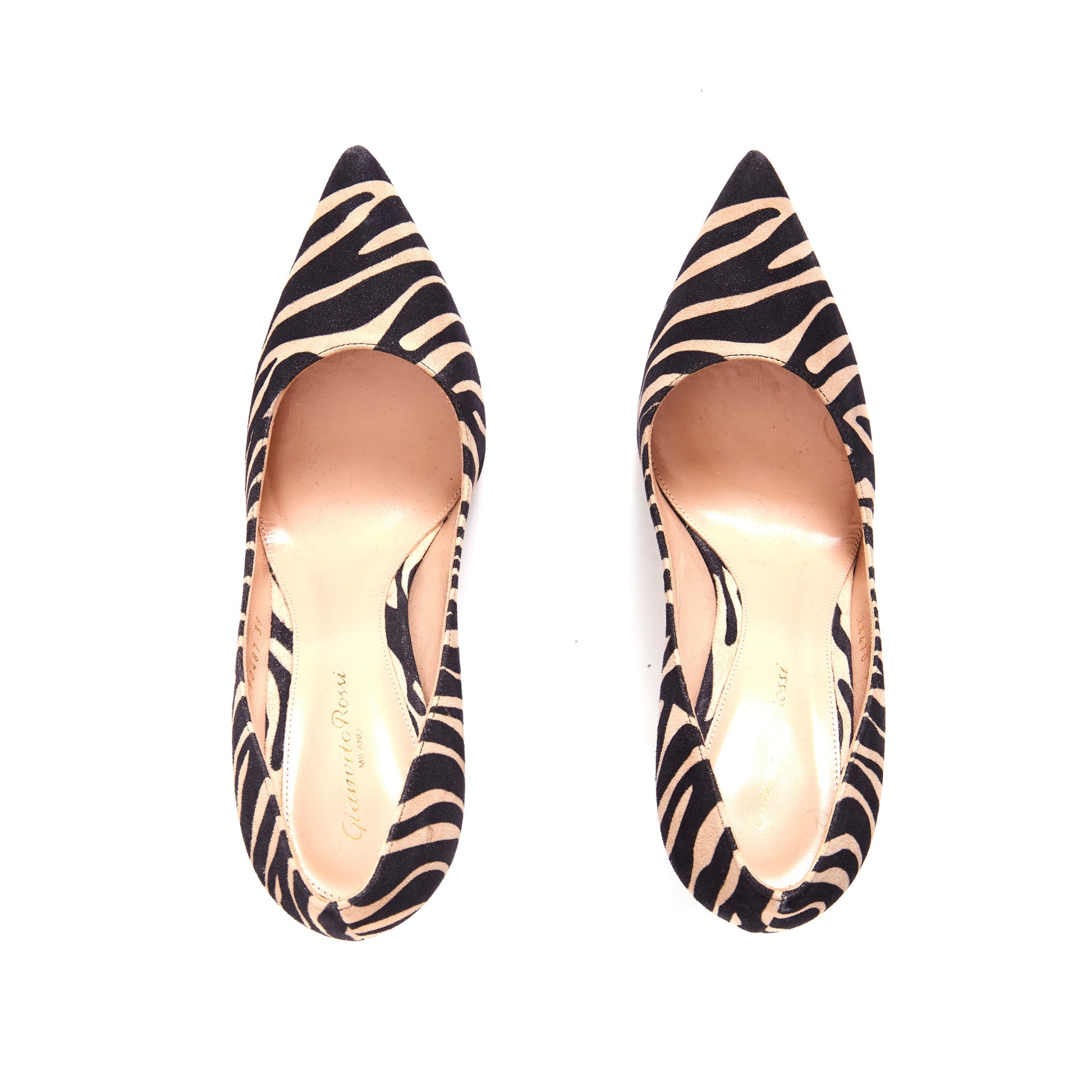 GIANVITO ROSSI Zebra Print Gianvito 105 Pumps 39