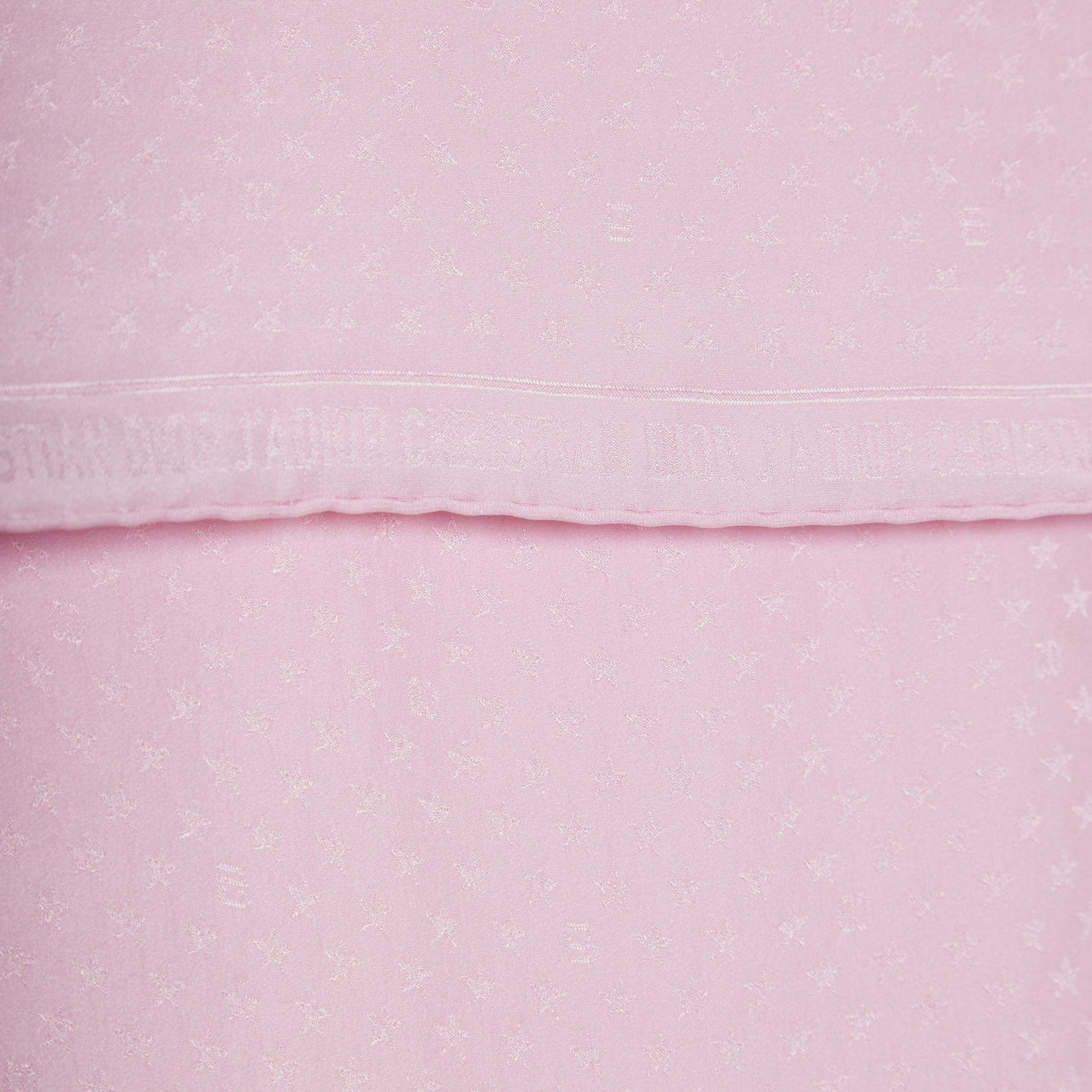 DIOR Pink Silk Jacquard Scarf