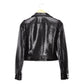 COURRÈGES Re-Edition Vinyl Logo Jacket Black 36