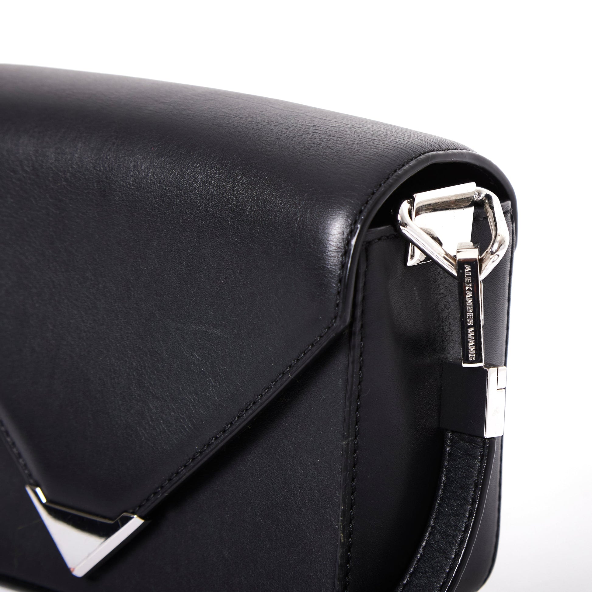 ALEXANDER WANG Small Prisma Envelope Crossbody - Black Leather