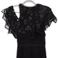 ZIMMERMANN  Mercer Bird Silk Chiffon Dress Black 1