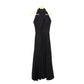ALEXANDER MCQUEEN Black Halter Dress 40