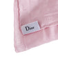 DIOR Pink Silk Jacquard Scarf