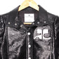 COURRÈGES Re-Edition Vinyl Logo Jacket Black 36
