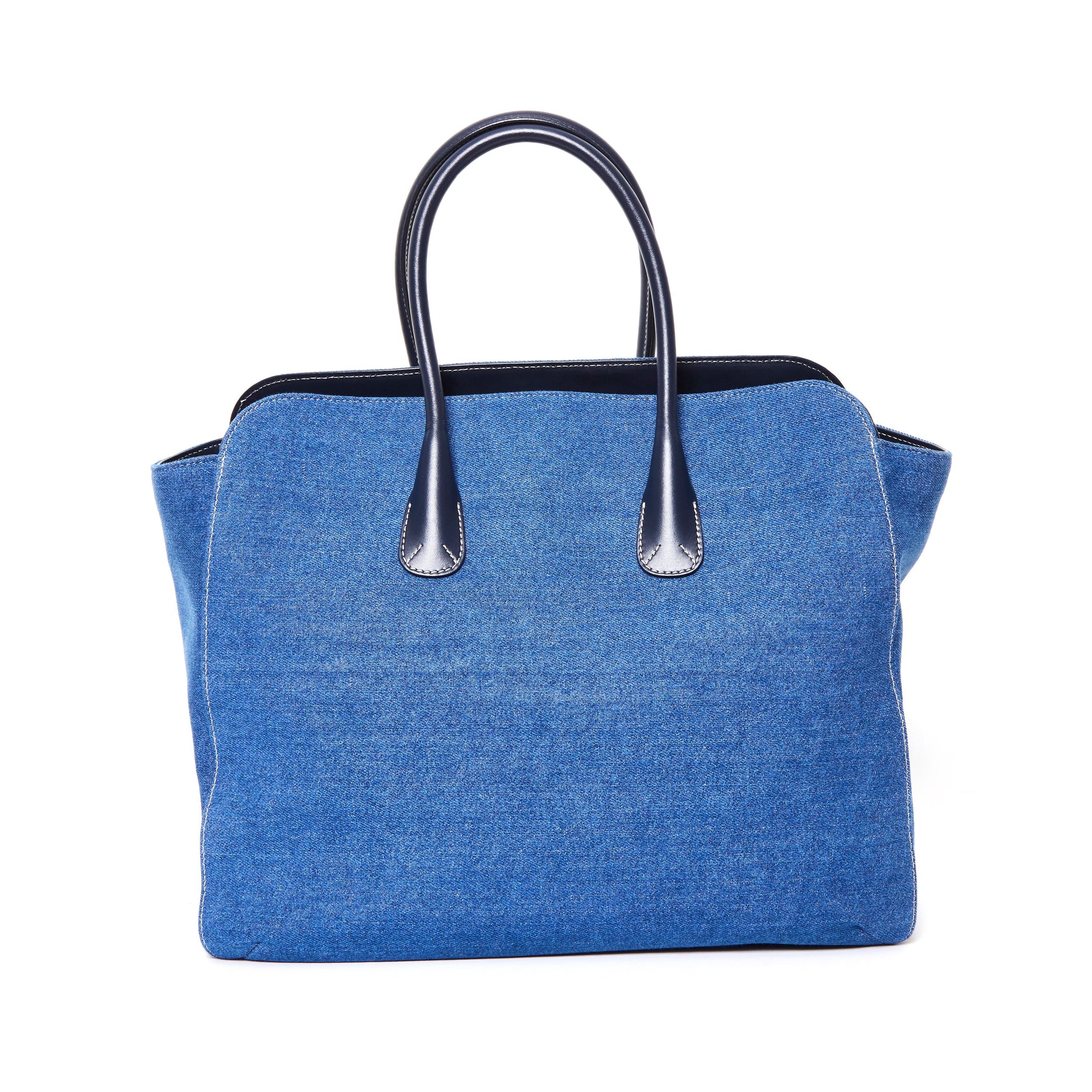 GIORGIO ARMANI Denim Tote Bag in Denim Jeans