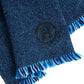 HERMÈS Reversible Herringbone Wool and Cashmere Scarf – Blue/Black