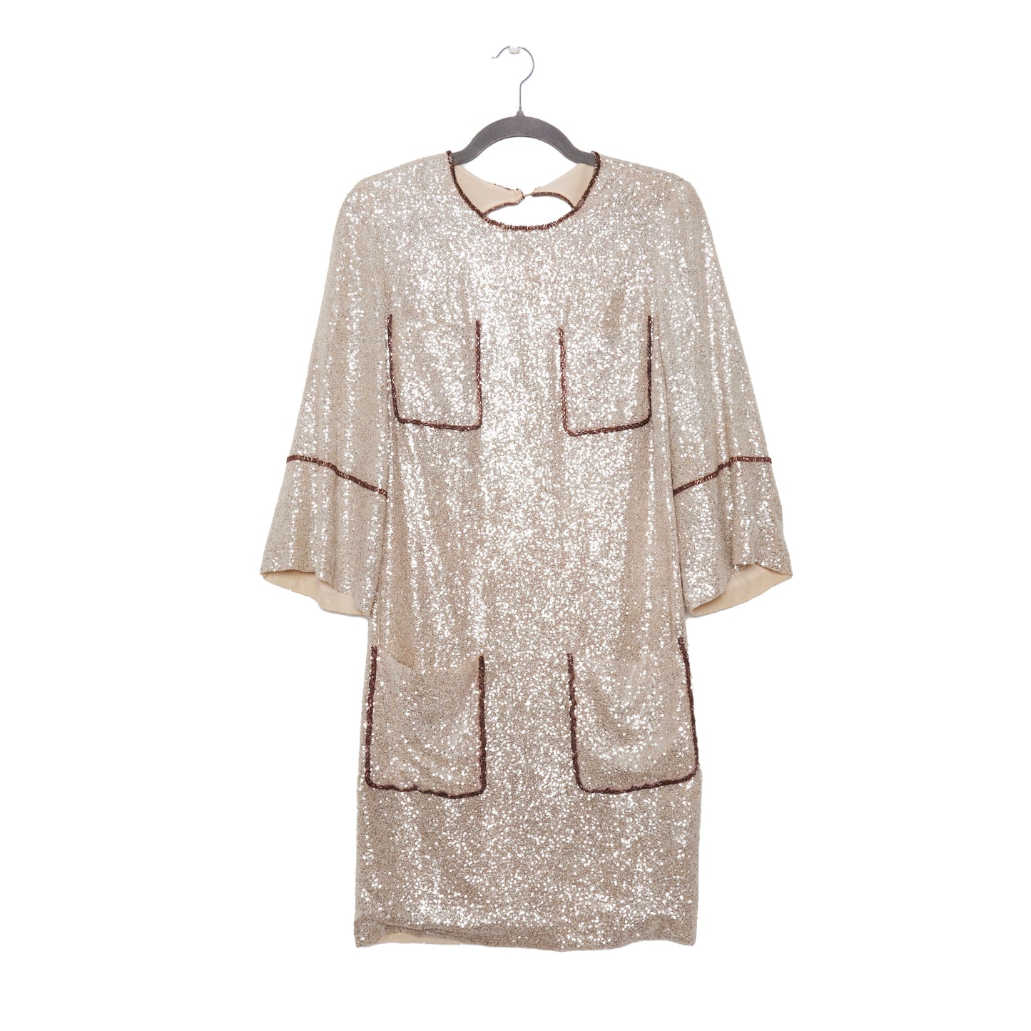 SALVATORE FERRAGAMO Runway Sequin Dress XS