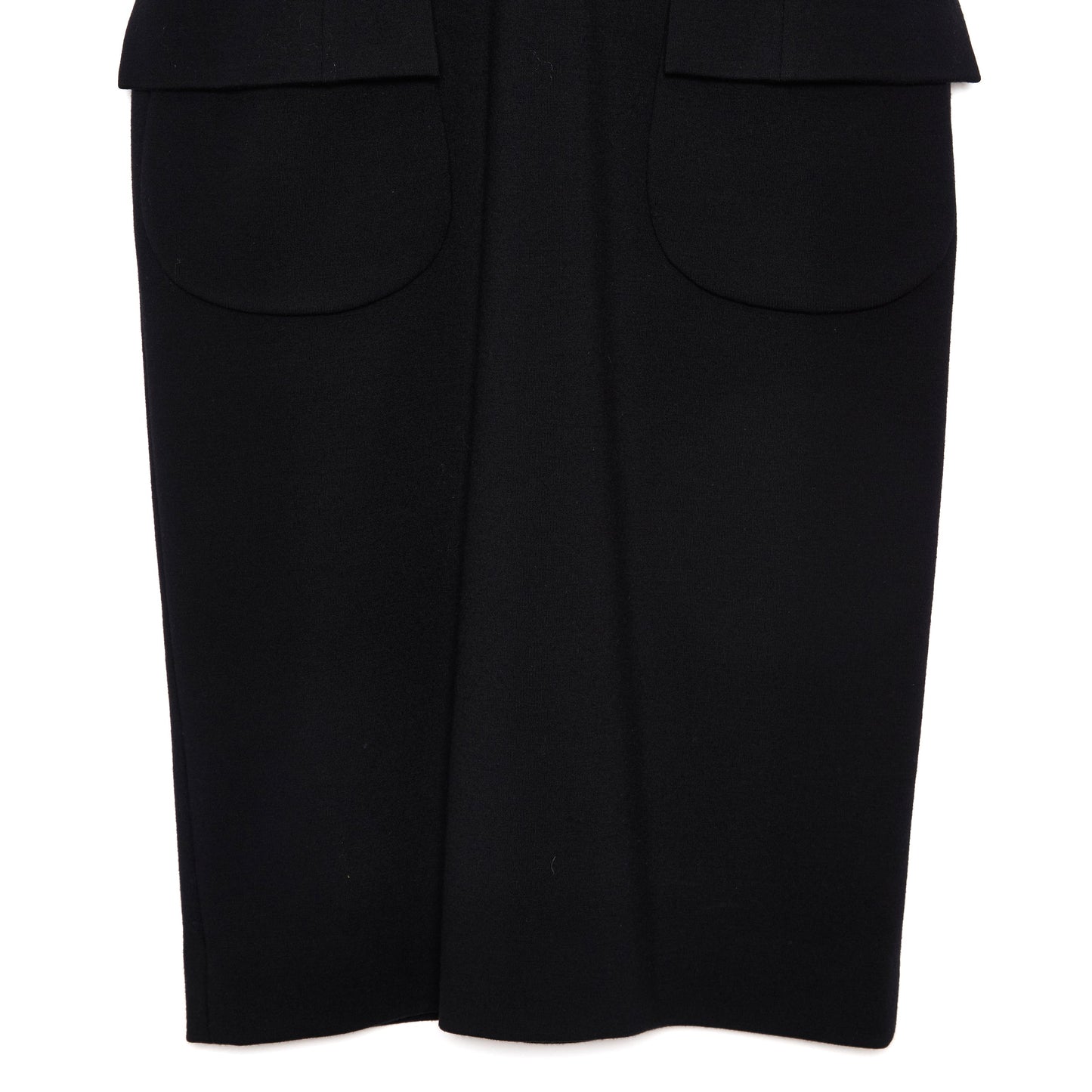 DIOR Wool Mid-Length Dress Black 12-14