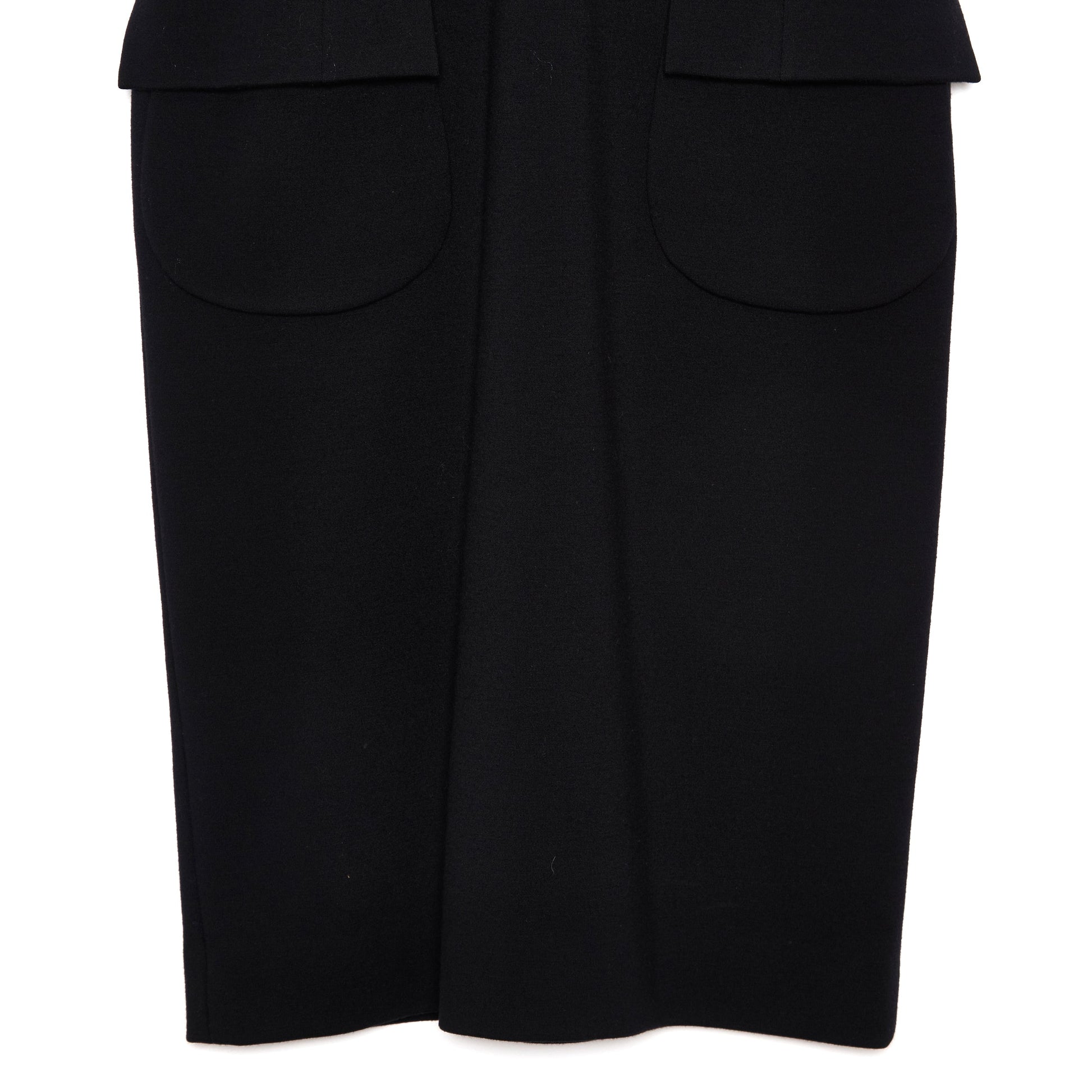 DIOR Wool Mid-Length Dress Black 12-14