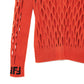 FENDI Mesh Effect Jumper In Orange 38