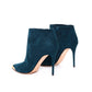 ALEXANDER MCQUEEN Emerald Blue Suede Boots 39.5