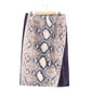 PRADA Panelled Snake Print Skirt 42