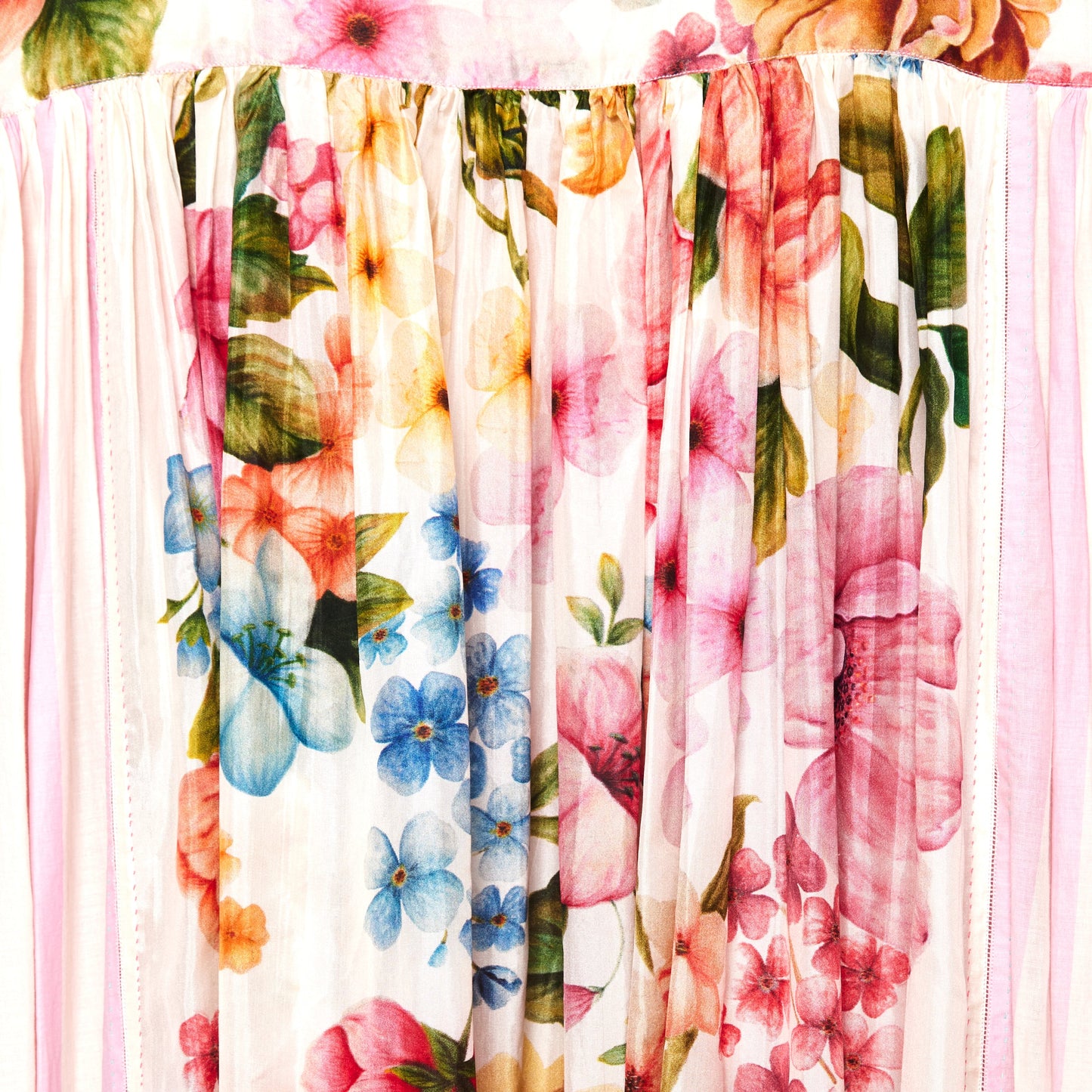 PEDRO Pink Flower Print Deep V- Neckline Maxi Dress 10