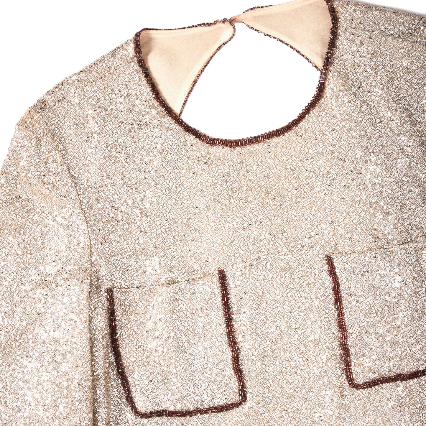 SALVATORE FERRAGAMO Runway Sequin Dress XS