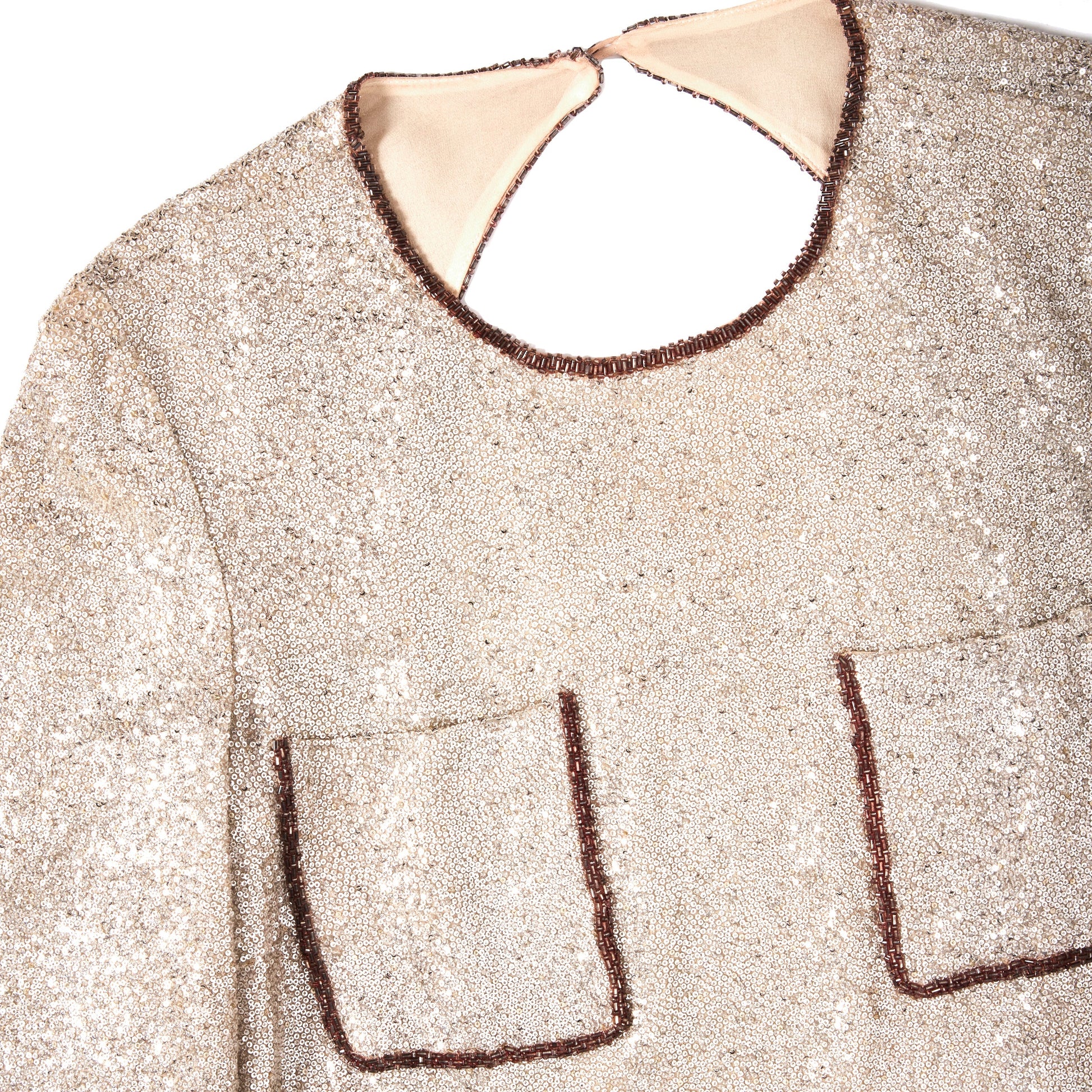 SALVATORE FERRAGAMO Runway Sequin Dress XS