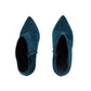 ALEXANDER MCQUEEN Emerald Blue Suede Boots 39.5
