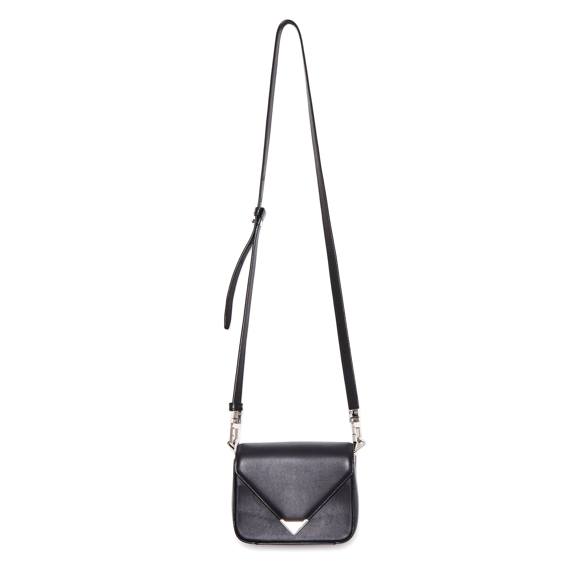 ALEXANDER WANG Small Prisma Envelope Crossbody - Black Leather