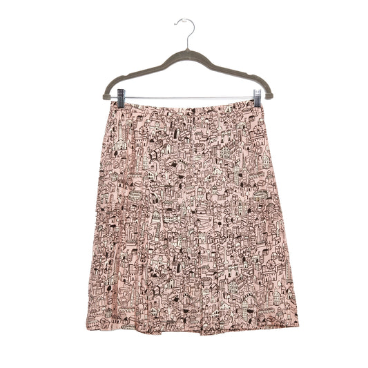 MOSCHINO  Vintage Silk Print Skirt S