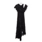 ZIMMERMANN  Mercer Bird Silk Chiffon Dress Black 1