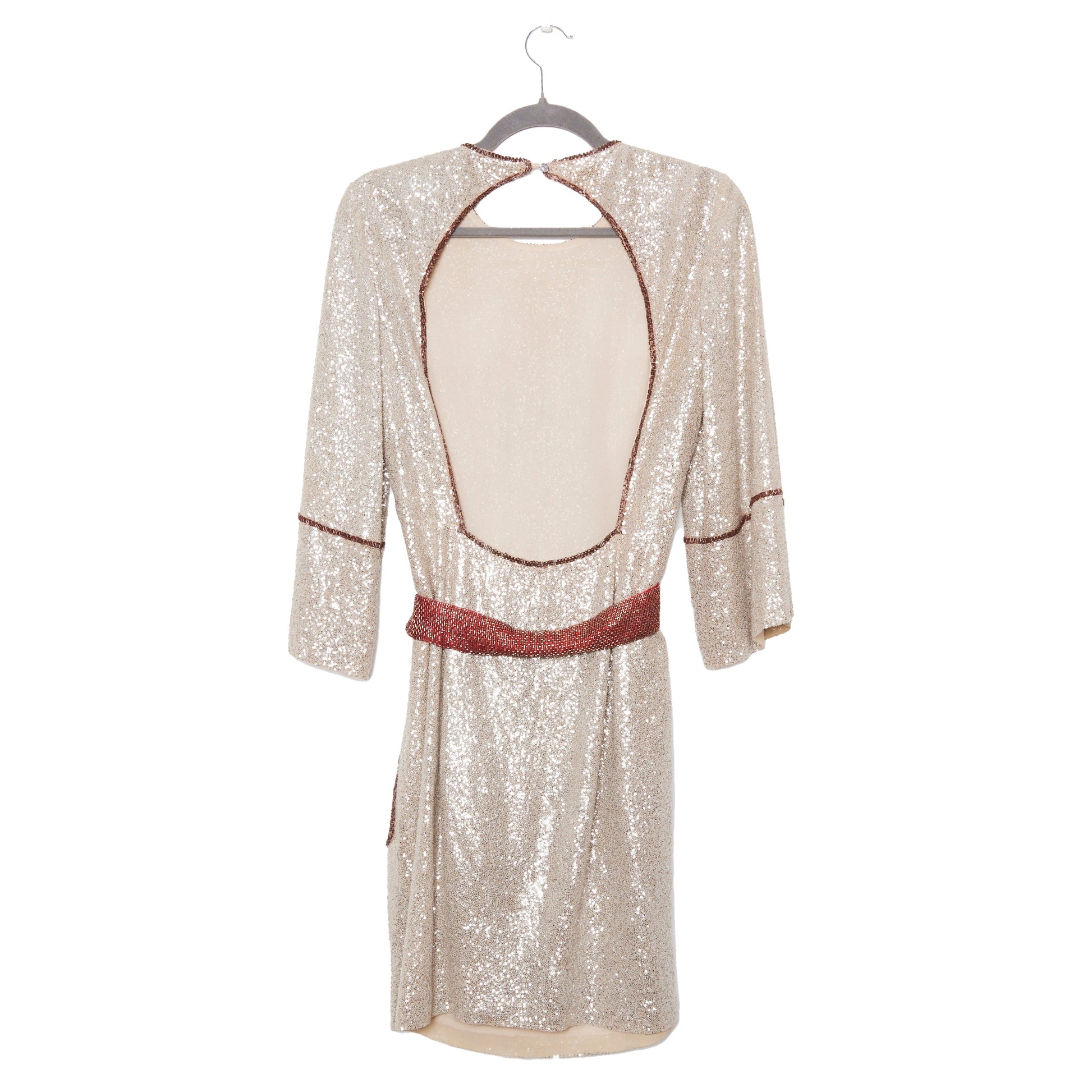 SALVATORE FERRAGAMO Runway Sequin Dress XS