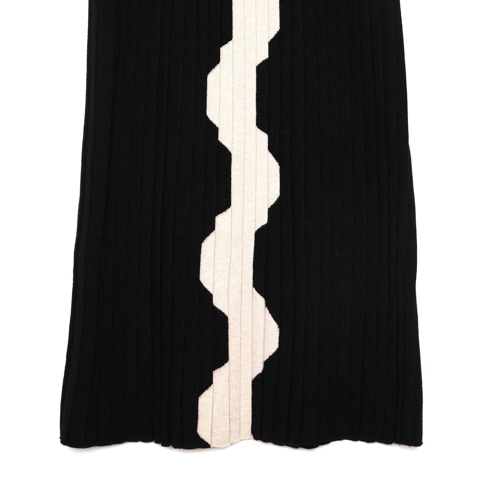 CHANEL Black and White Knit Dress 36