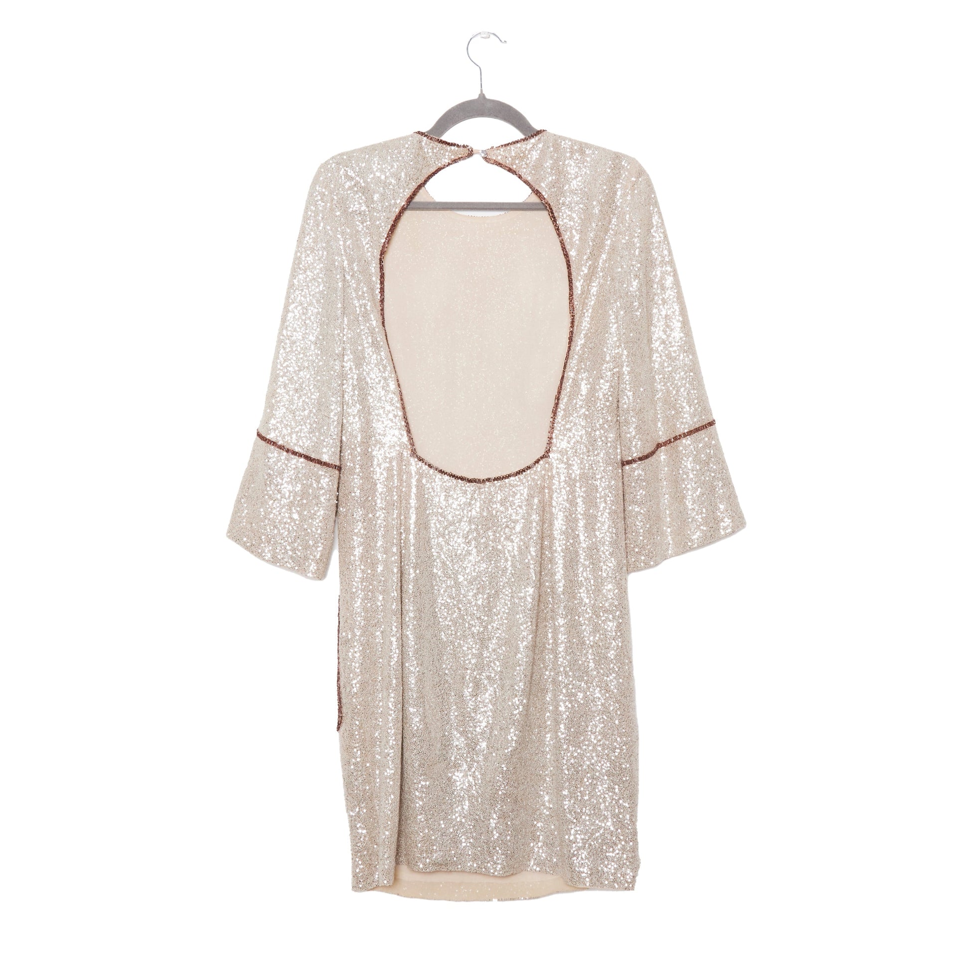 SALVATORE FERRAGAMO Runway Sequin Dress XS