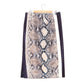 PRADA Panelled Snake Print Skirt 42